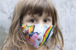 Girls with mask